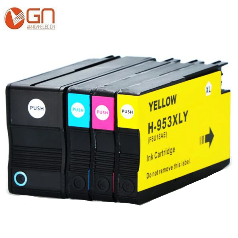 Чернильный картридж GN для принтера HP 953XL 953 BK/C/M/Y OfficeJet Pro 8210 8218 8719 8720 8728 8730 8740 8710 P55250dw