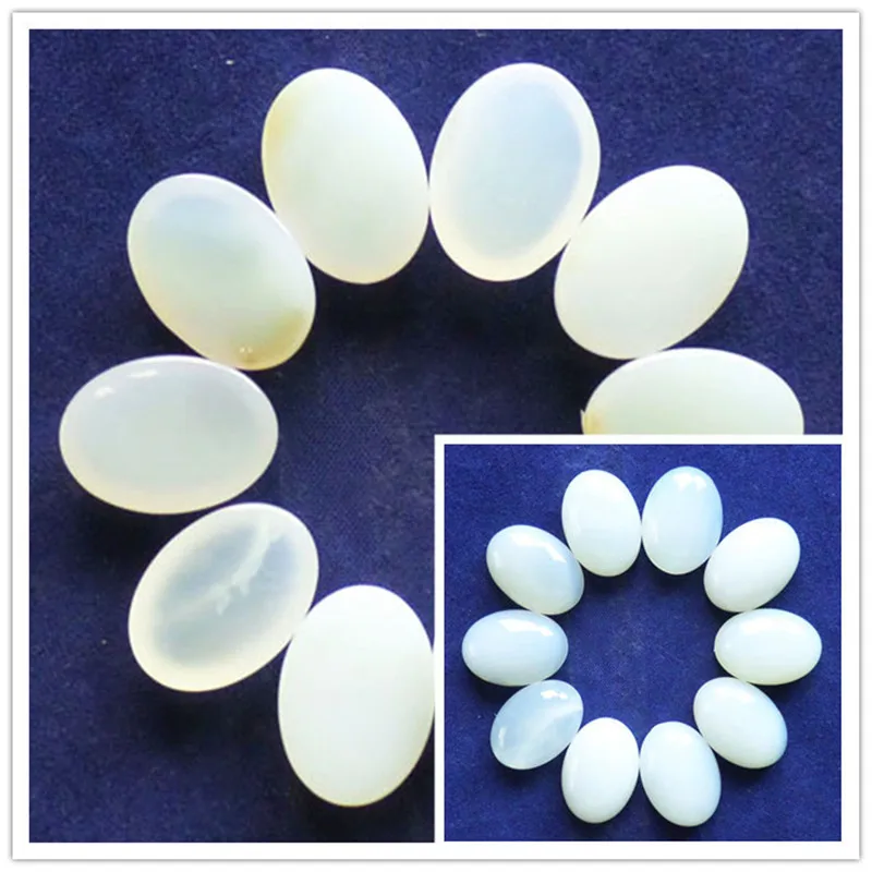 (10 шт./лот) оптовая продажа натуральный опал Опалит овальный кабошон 18x13x6 мм