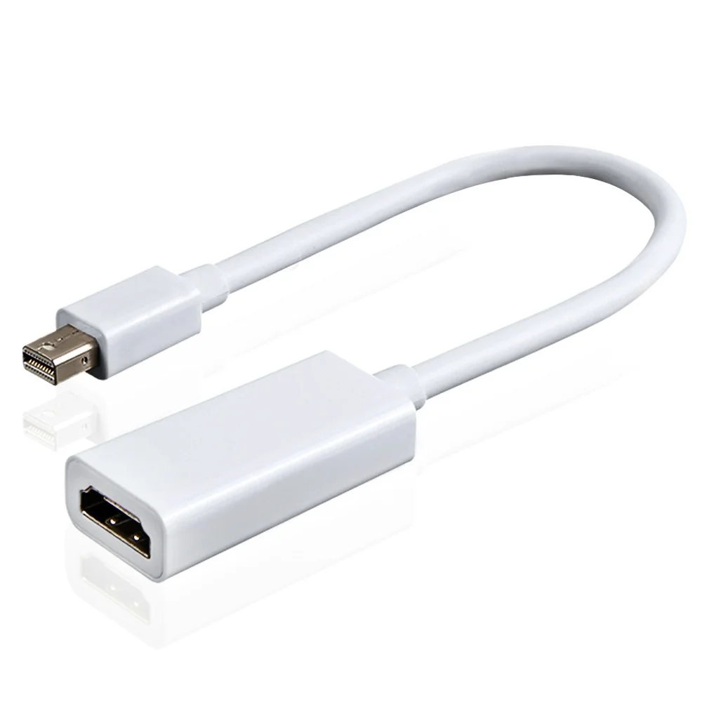 

500Pcs/Lot Mini DisplayPort DP To HDMI-compatible Adapter Audio Cable For MacBook Pro Air Brand New High Quality