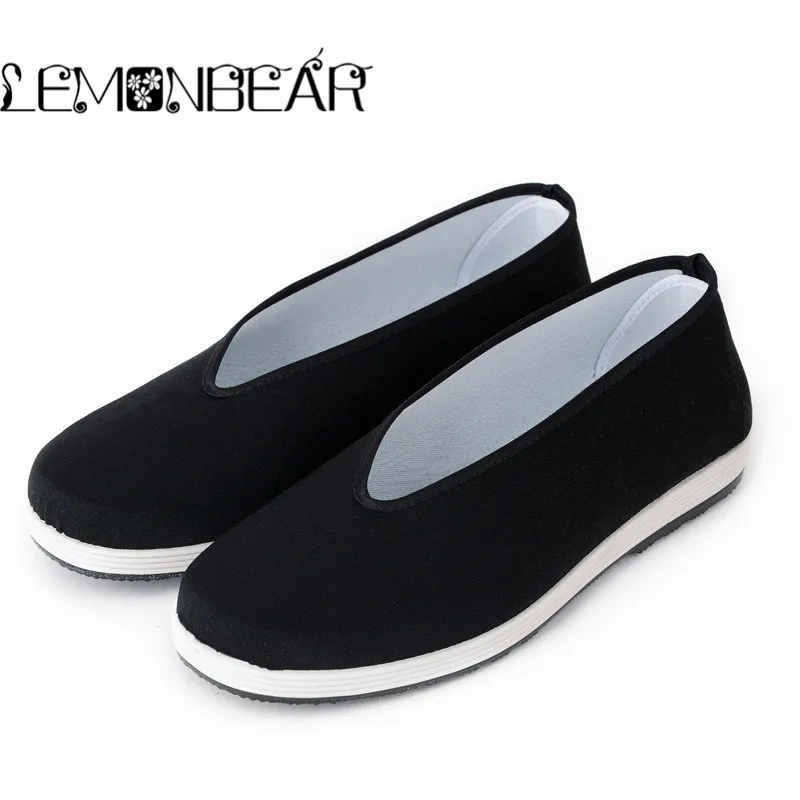 

New men shoes autumn fashion men casual shoes breathable male sneakers CN Style Handmade black cloth shoes Non-slip kungfu shoes