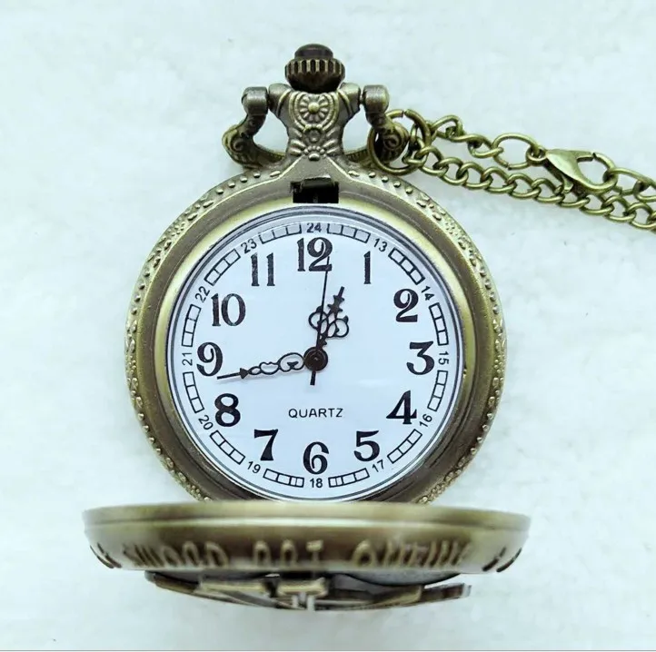Винтажные модные карманные часы Сан-меч арт онлайн кварцевый дизайн ожерелья для
