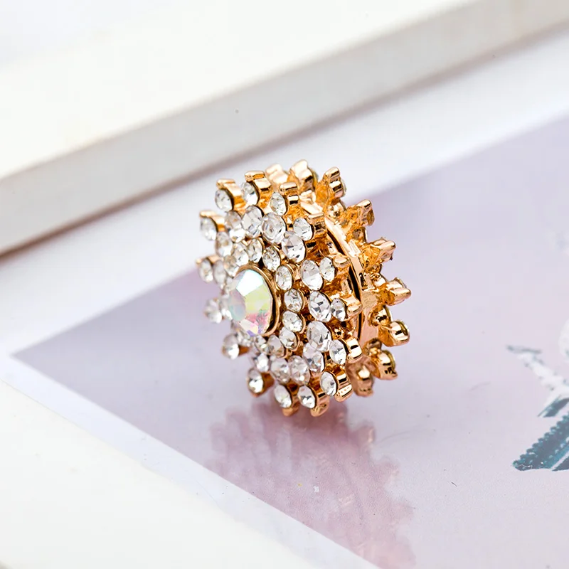 12 шт/Дюжина Магнитная брошь роскошная благородная элегантная белая Драгоценная