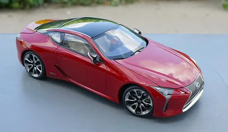 Красный Высокая имитация LEXUS LC500h Коллекция Модель 1:18 Расширенный сплав модель автомобиля, литая металлическая модель игрушечного автомобиля - Цвет: Красный