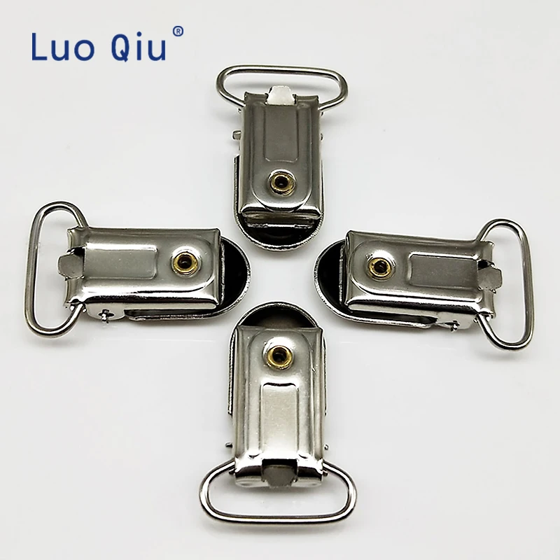 Luo Qiu 5 шт./лот U форма 35*20 мм Серебристые подтяжки зажимы для брюк практичные клипса