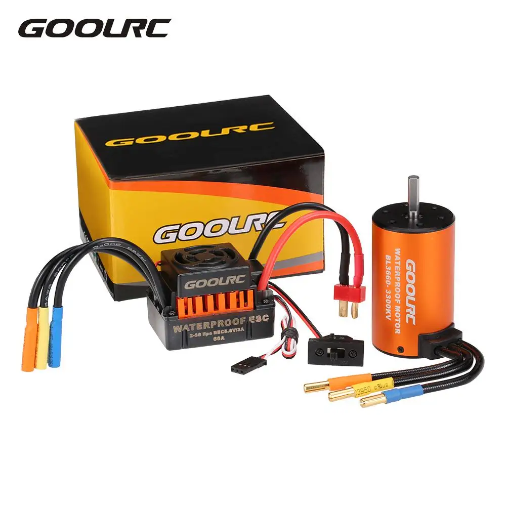 GoolRC RC Мотор обновление водонепроницаемый 3660 3300KV металлический бесщеточный мотор