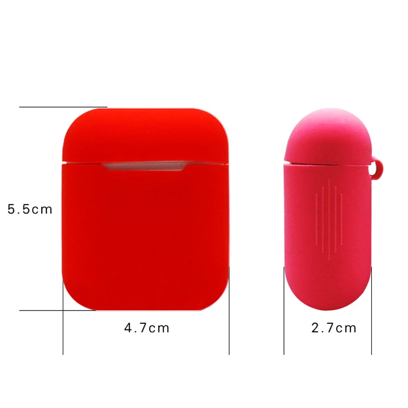 

Soft Silicone Earphone Case for Airpods Shockproof Protector Cover Skin for Apple AirPods Accessories Earhook Eartip for Earpods