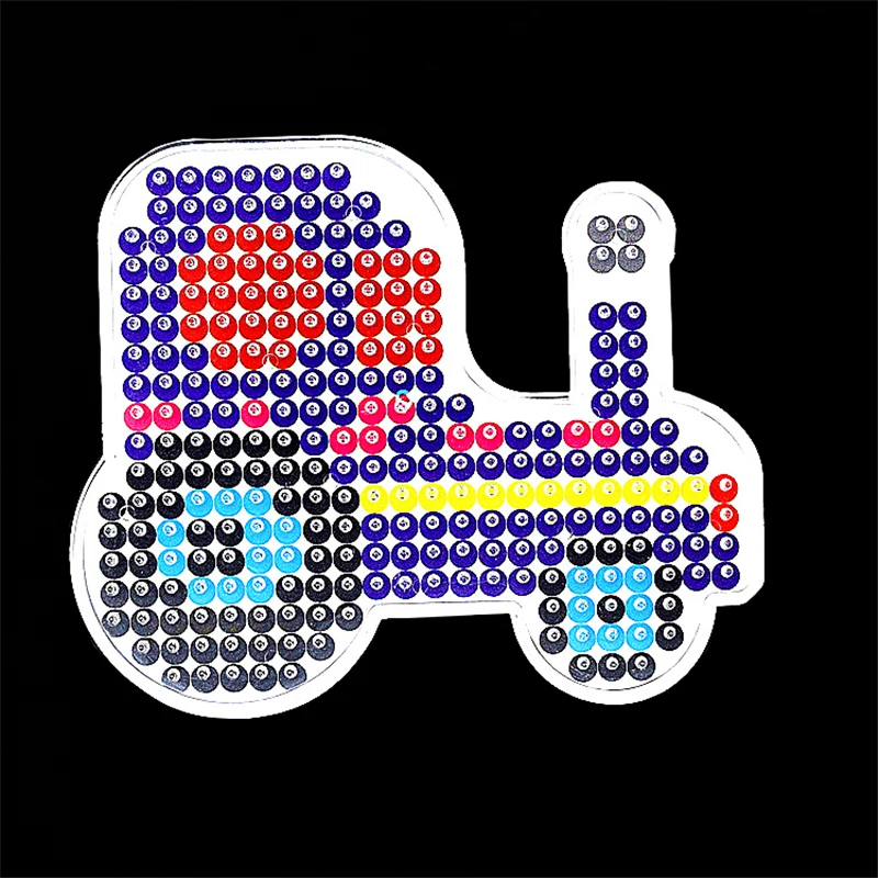 10 шт./лот 5 мм Hama Бусины шаблон игрушка pegboard с Цвет Бумага пластик трафарет perler DIY