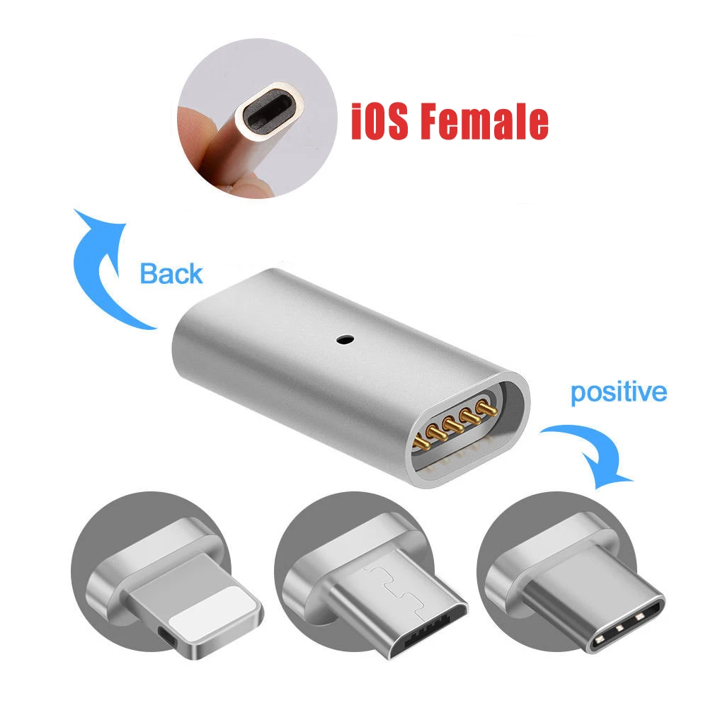Магнитный адаптер для iphone X XS XR Max USB кабель магнитный разъем ipad 6 S 7 8 plus|Переходники