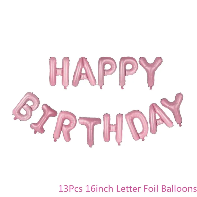 Pink Chicinlife 1 день рождения воздушный шар с днем рождения баннер Baby Shower мальчик девочка первый день рождения украшения Детские сувениры Поставки - Цвет: Pink