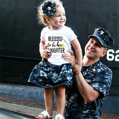 New Family Matching Shirts BLESSED to be HER MOM DAUGHTER T-shirt Tops Clothes | Мать и ребенок