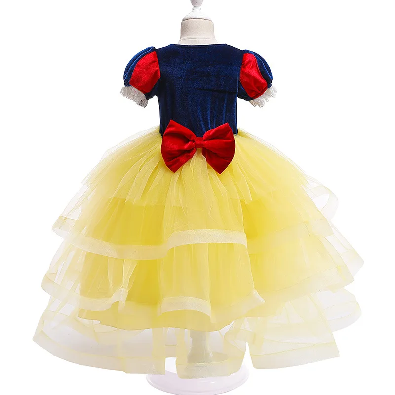 Children Girl Snow White Dress for Girls Prom Princess Kids Gifts Party Clothes Fancy Teenager Clothing Long Puffy | Детская одежда и