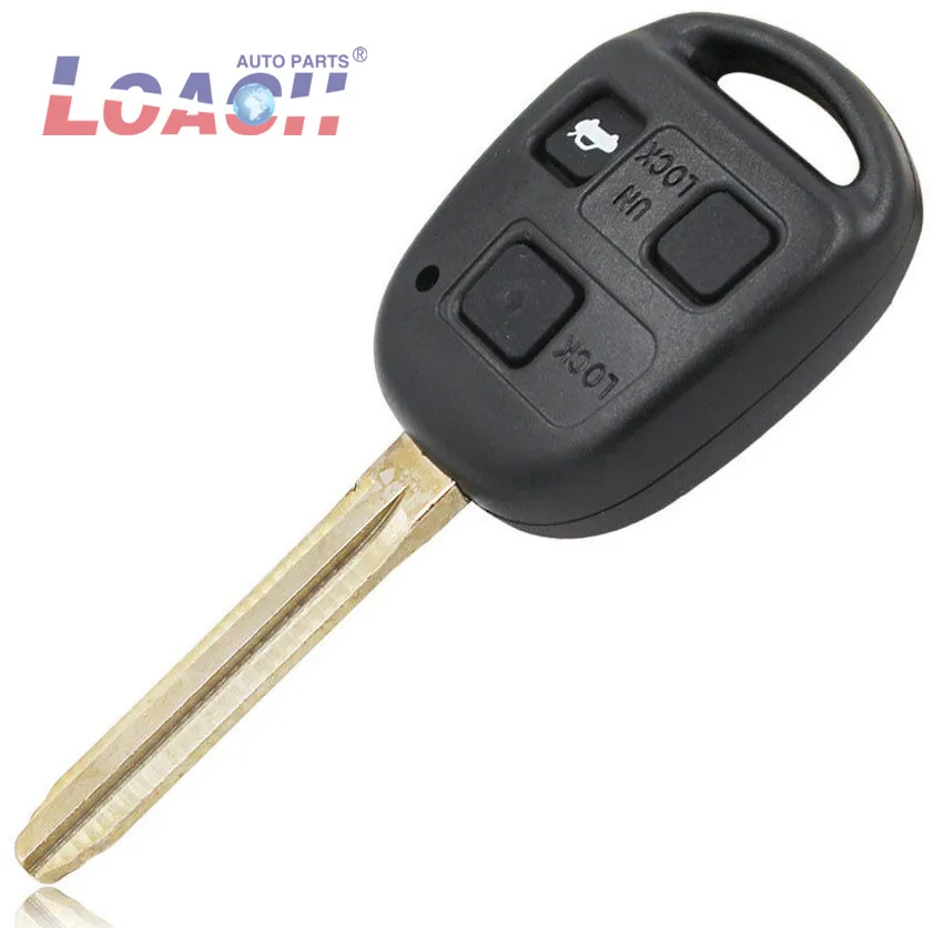 3 кнопки дистанционного ключа оболочки чехол Fob для Toyota YARIS HIACE CAMRY COROLLA AVENSIS с