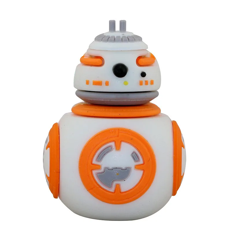 Usb флеш-накопитель, 64 ГБ, Звездные войны, BB-8, флеш-накопитель, 32 ГБ, флешка, 16 ГБ, 8 ГБ, 4 Гб, Usb 2,0, мультяшный робот, карта памяти, накопитель, мини usb-накопитель - Цвет: style 2