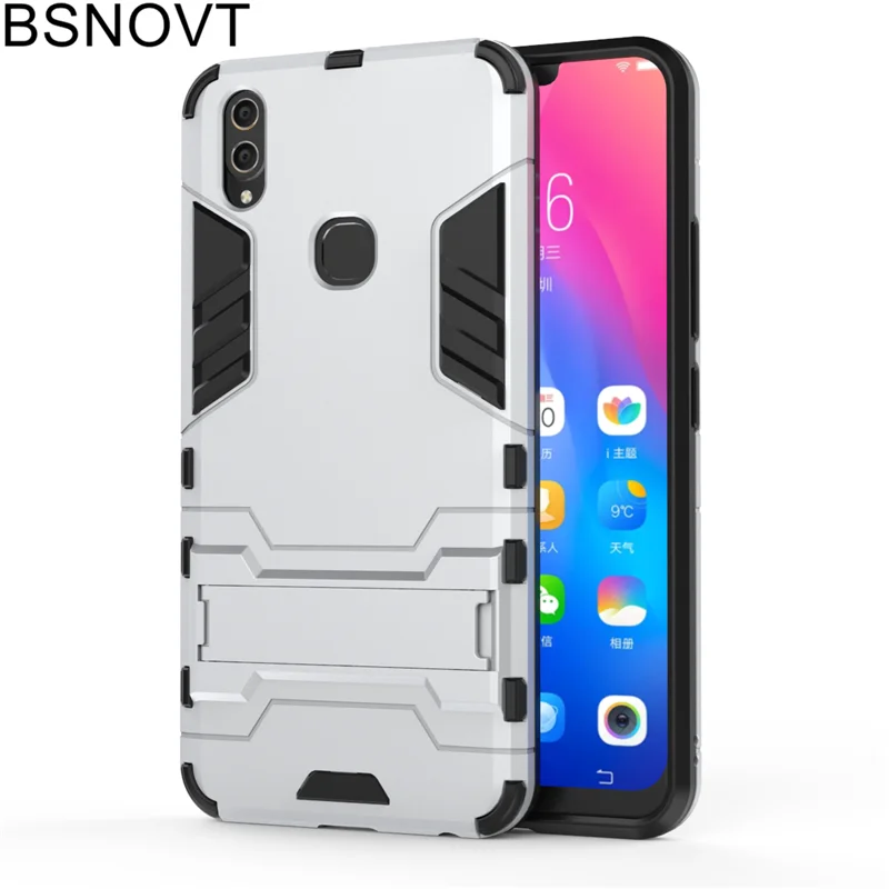 Чехол для Vivo V9 Мягкий силикон + пластиковая подставка держатель телефона
