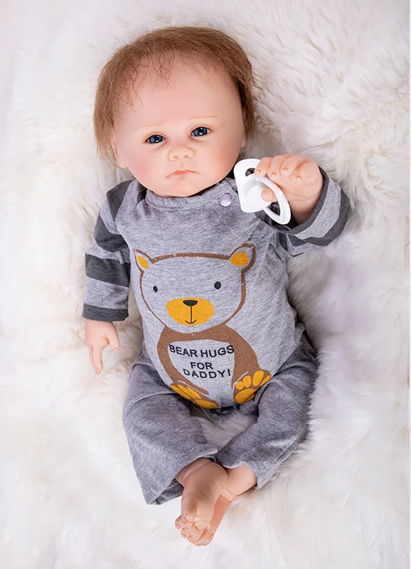 

new 48cm Silicone Reborn Baby Dolls Boneca Reborn Realista Fashion Dolls For Princess Children Birthday Gift Bebes Reborn