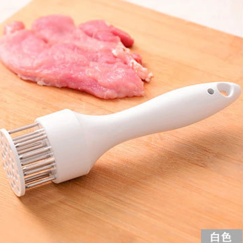 Кухонные инструменты профессиональные мясные тендерайзеры гаджеты иглы с нержавеющая сталь кухонные инструменты аксессуары - Цвет: white