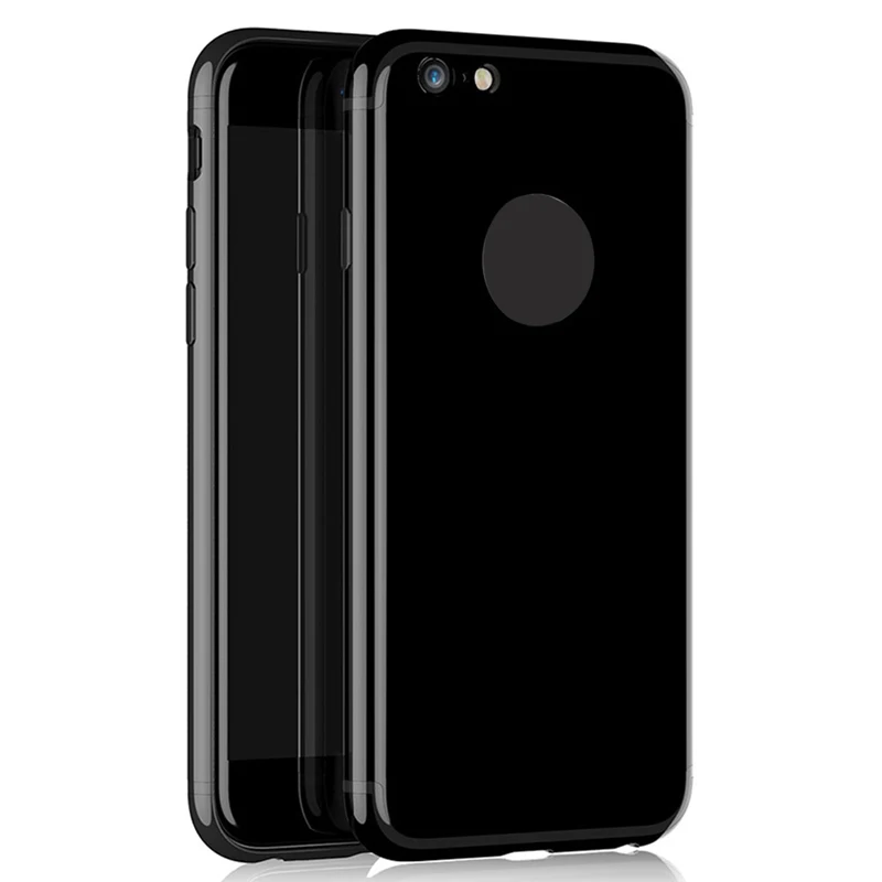 Чехол для iPhone 7 Plus чехол накладка черный мобильный телефон Силиконовый ТПУ