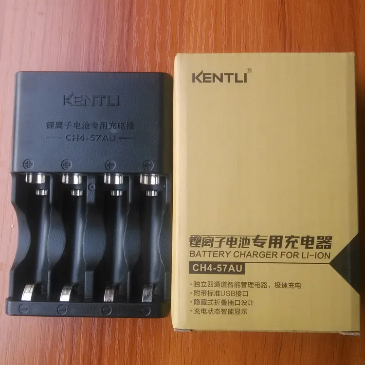 Бесплатная доставка зарядное устройство KENTLI CH4 57AU с 4 слотами USB для 1 5 v AA литиевая