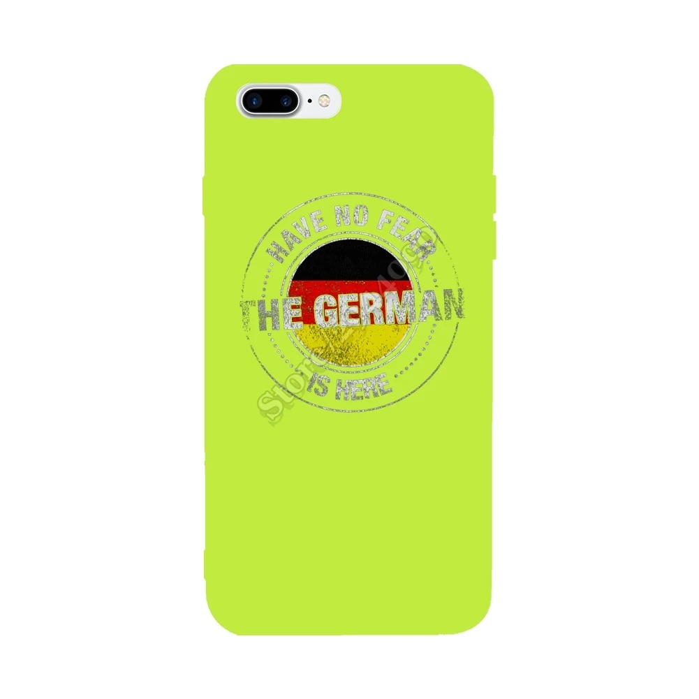 Have No Fear The German Is Here For Iphone X Case Anti-Knock Pretty Covers 6S 6 7 8 Plus Candy Color |