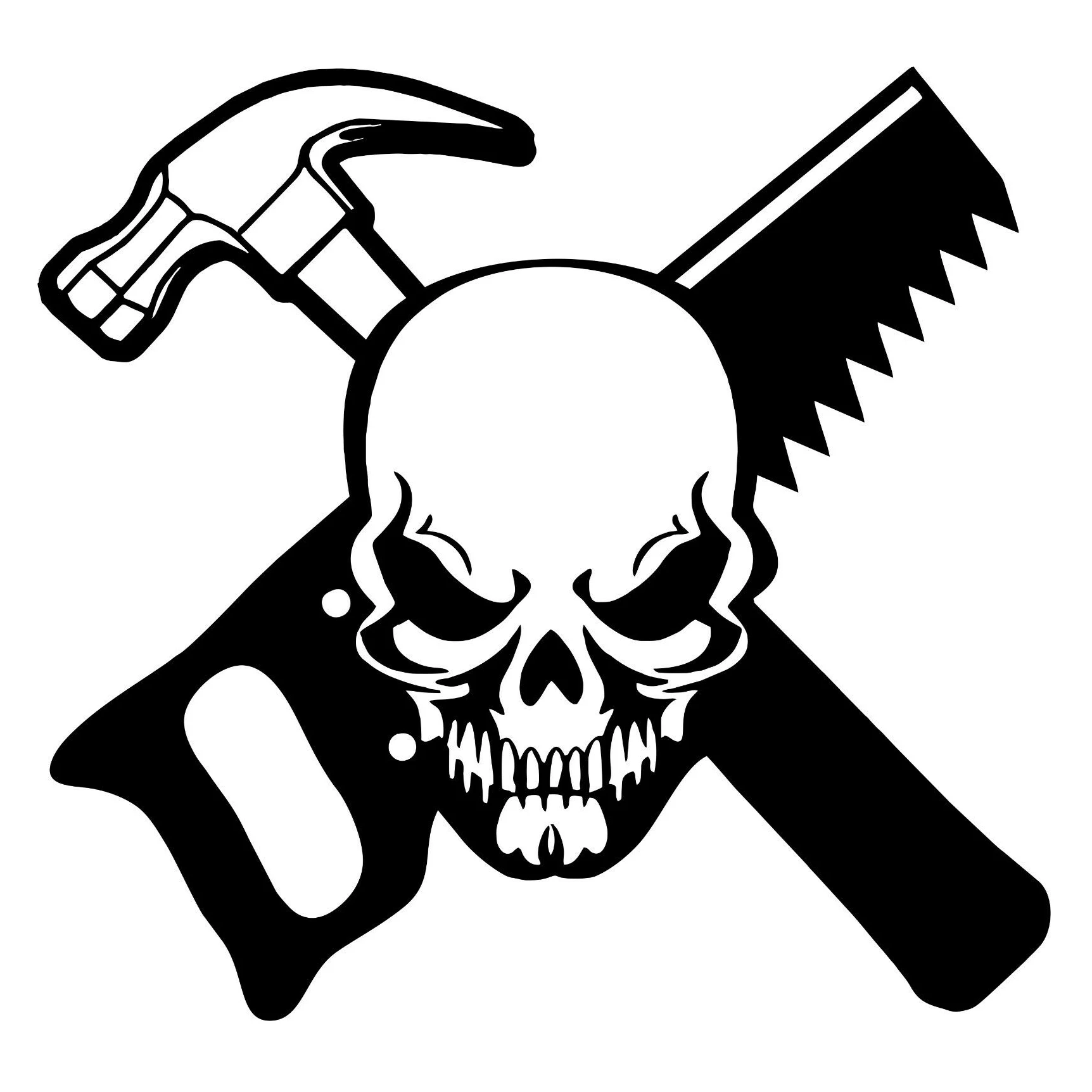 

Череп плотника, форма строительного работника, окна для грузовика, виниловые наклейки, хобби, аксессуары для бампера автомобиля, наклейки