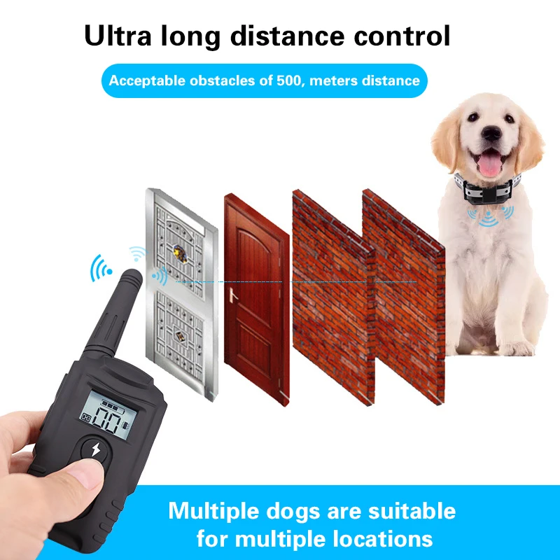 Новая Anti Barking Воротник 300 M дистанционного Управление собака тренажер
