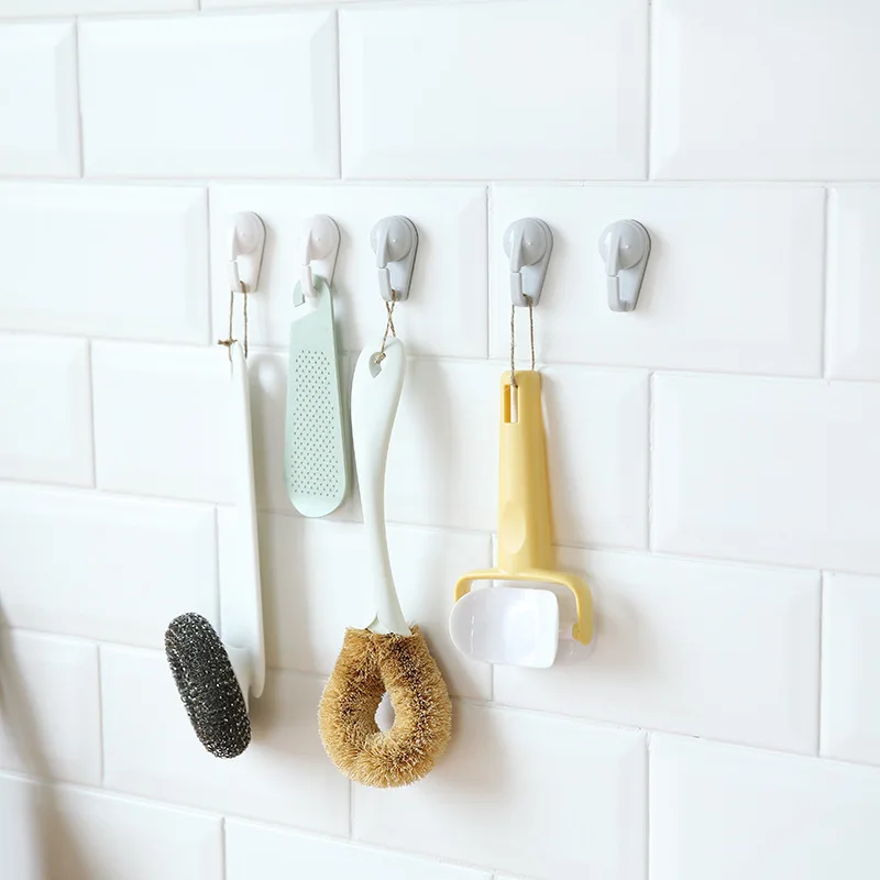 2 шт. настенные крючки для ключей на клейкой основе|Крючки и направляющие| |