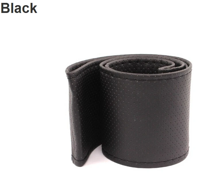 1 шт. черный коричневый DIY чехол рулевого колеса автомобиля с иглами и нитью из