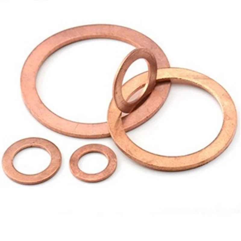 1pack Flat Ring Gasket M4-M14 Solid Copper Washer Sump Plug Oil Seal Fittings Boat Washers Fastener Hardware Accessories | Обустройство