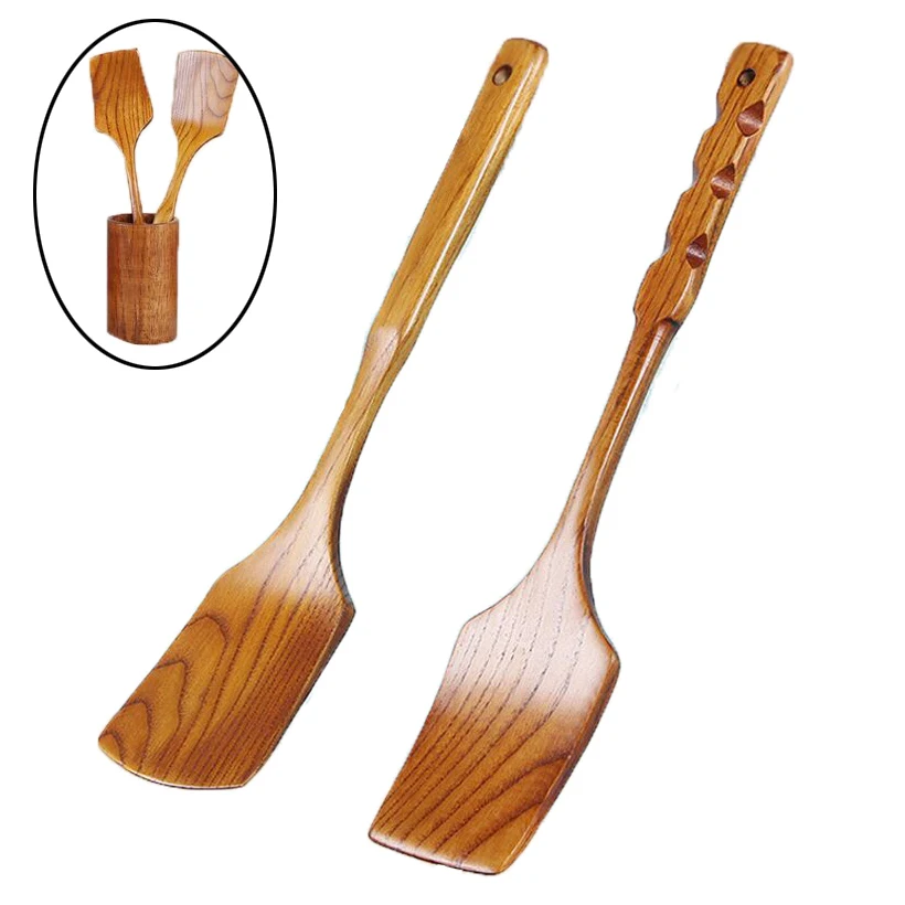 PFDIYF антипригарная Экологичная портативная деревянная посуда кухонная ложка