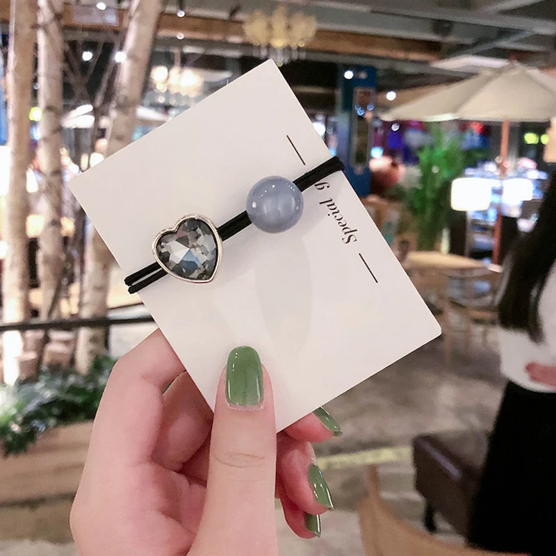 Индивидуальные женские повязки для волос головной убор стразы в форме сердца