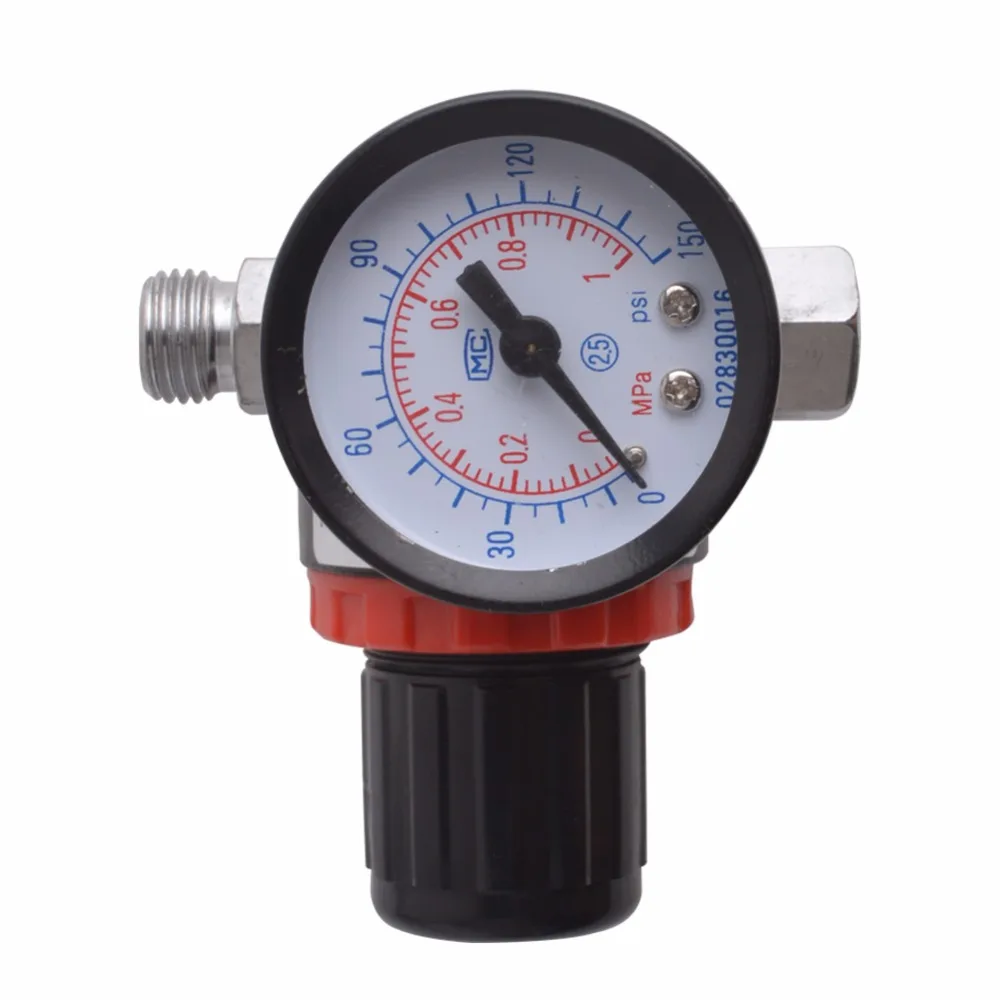 Пистолет распылитель HVLP гравитационного типа с воздушным ругулятором размер