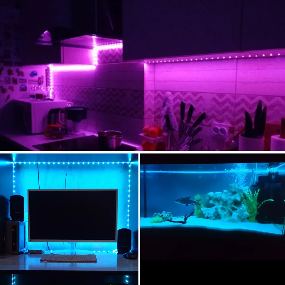Лента светодиодная водонепроницаемая для подсветки телевизора SMD5050 12 в пост.