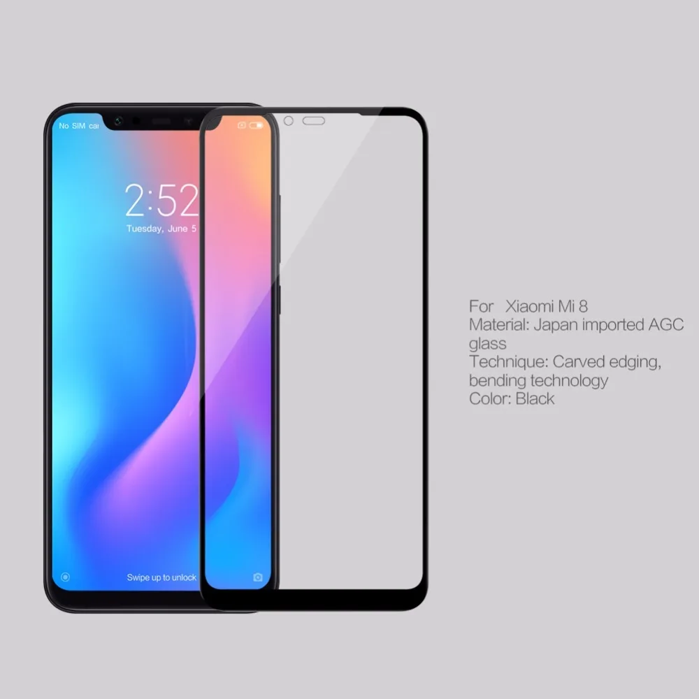 3D закаленное стекло для xiaomi mi 8 Nillkin CP+ MAX Curve полное покрытие 9H Arc Pre mi um для xiaomi mi 8 SE Защитная пленка для экрана