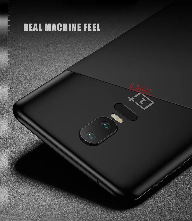 Гладкий Чехол для Oneplus 6 ультратонкий жесткий защитный чехол бесплатная доставка