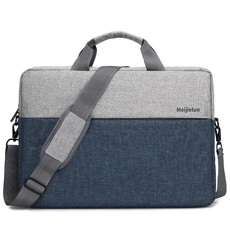 Качественная сумка-мессенджер для ноутбука Macbook Dell hp 15 15,6 14 дюймов, сумка через плечо для ноутбука, чехол для переноски - Цвет: Синий