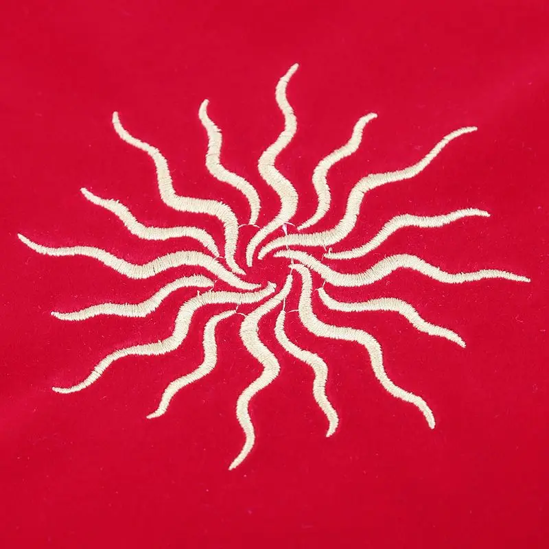 

8080cm Velvet Tarots Tablecloth Altar Wicca Pentacle Sun Embroidery Board Game Dropshipping