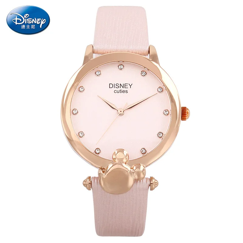 Disney 2018 женские наручные часы с Микки Маусом брендовые кварцевые для девушек Relogio