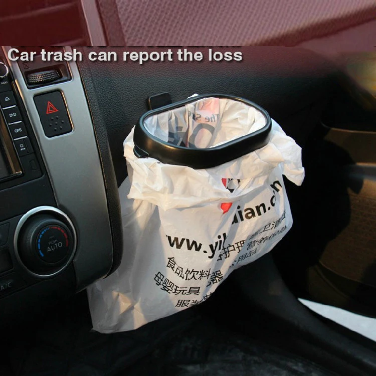 Car Styling Organizer Trash Bag Rack Hanger Vehicle Garbage Holder Rubbish Bin Frame Portable Auto Interior Accessories | Автомобили и