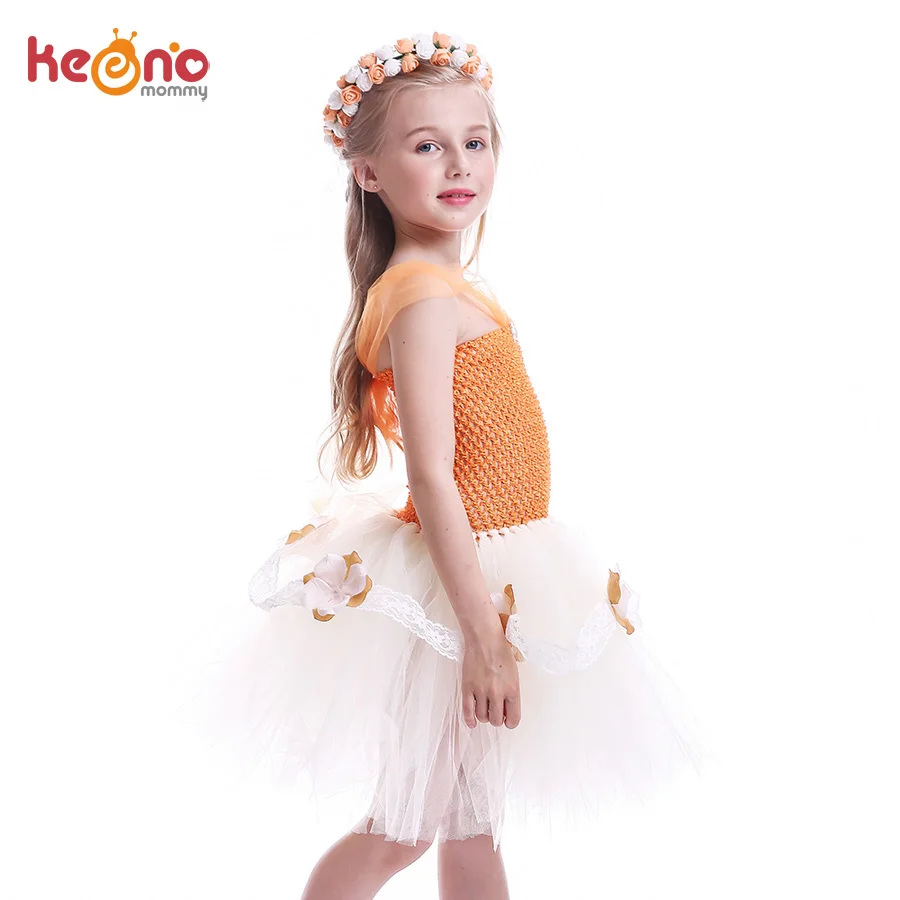 Moana Inspired Tutu Dress For Girls Birthday Party Handmade Kids Lace Flower Tulle Girl Halloween Cosplay Fancy Costume | Детская одежда