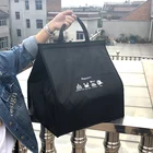 Ланч-бокс для пиццы, охлаждающая сумка, Термосумка для быстрого питания, доставка пирожных, Большая водонепроницаемая бутылка для напитков из Оксфорда, Изолированная охлаждаемая