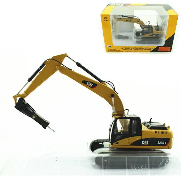 

Norscot 1:50 CAT 323D L гидравлические экскаваторы с H120E Hammer Engineering Machinery литая под давлением игрушка модель для мальчика подарок, коллекция