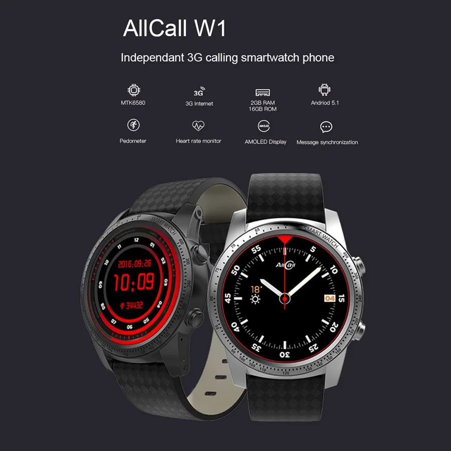 AllCall W1 Смарт часы телефон AMOLED 1 39 дюйма 2 GB Оперативная память 16 Гб Встроенная 3g
