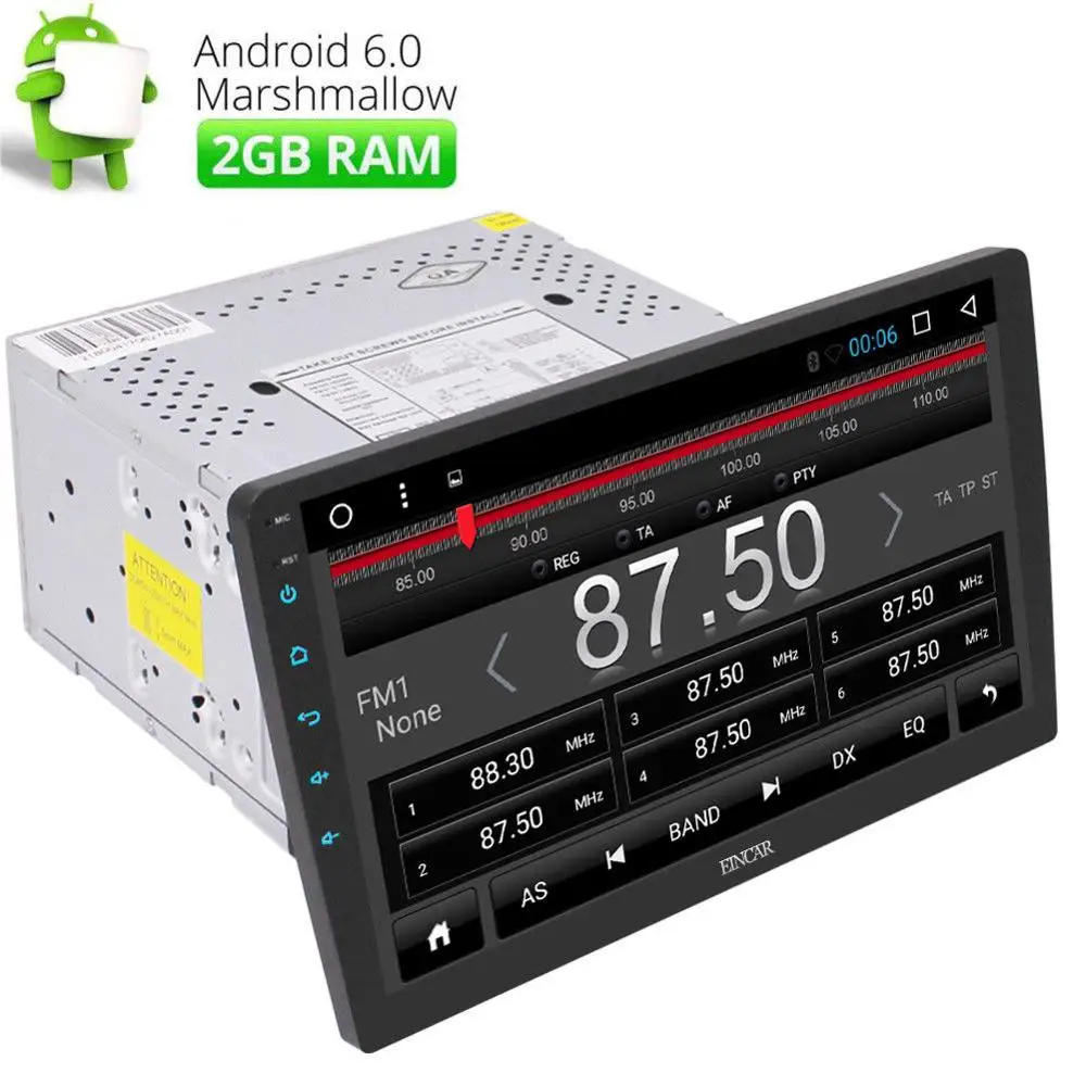 Полный 10 1 дюймов большой емкостный сенсорный экран Android 6 0 2DIN автомобильный gps