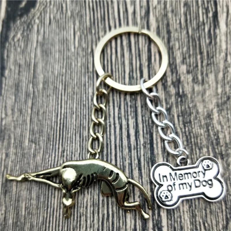 Новинка итальянский брелок для ключей Greyhound Модная бижутерия домашних питомцев