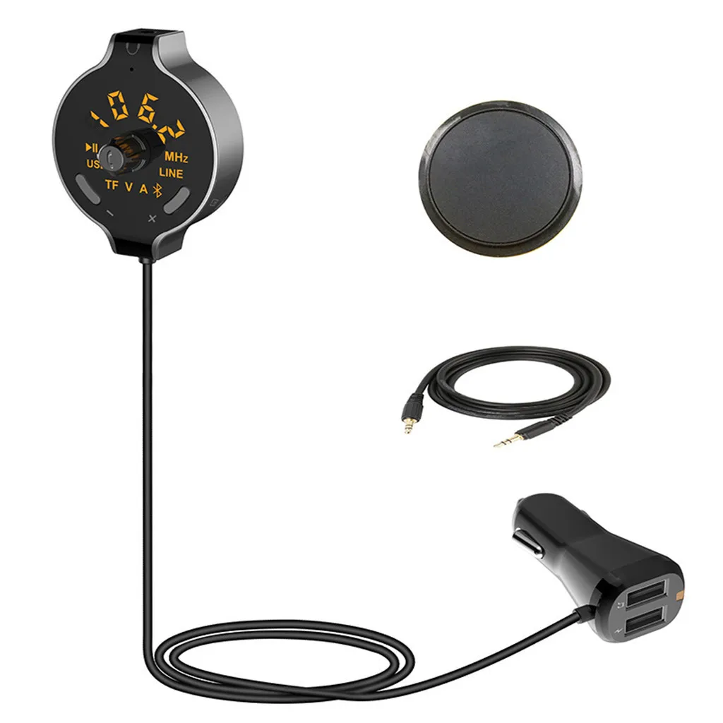 OMESHIN Беспроводной Bluetooth Автомобильный MP3-плеер Dual USB Зарядное устройство