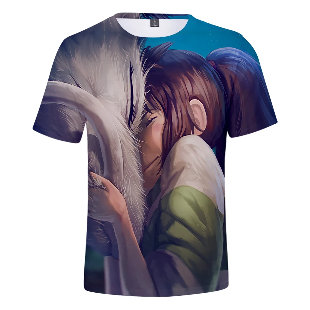 

Spirited Away 3D Printed T-shirts Fashion Women/Men Summer Short Sleeve Tshirts 2019 Hot Sale Harajuku Casual Streetwear Clothes