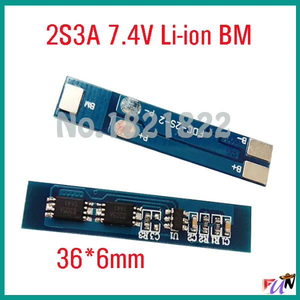 2 шт./партия защитная плата 2S 3A Li Ion 7 4 v 8 V 18650 BMS PCM для литий ионного аккумулятора|bms