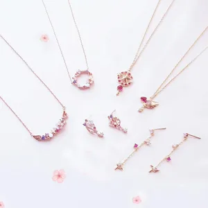 Карточка captor cardcaptor sakura KINOMOTO принадлежности в стиле сакуры 925 Серебряное ожерелье ювелирные изделия подвеска коллекция