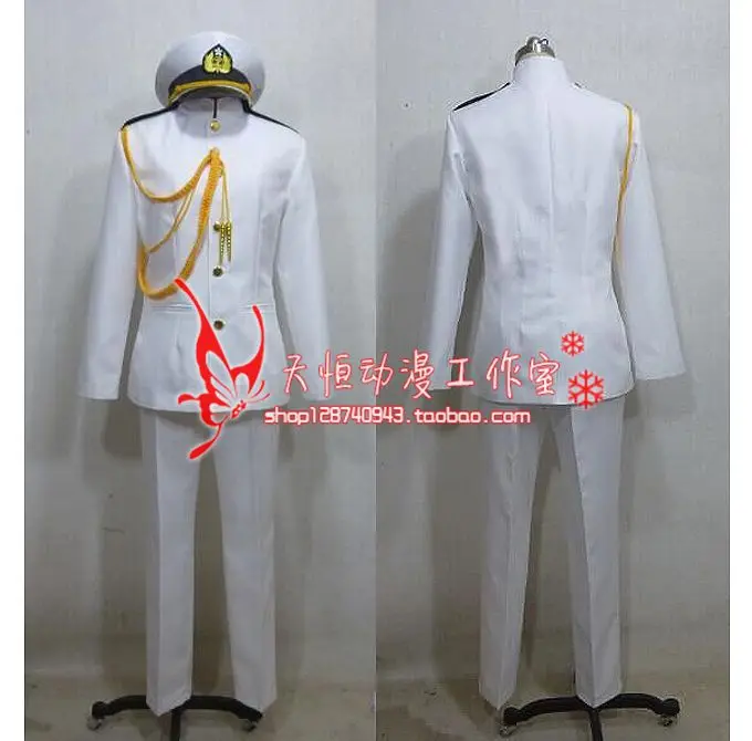Аниме Костюм Kantai Коллекция teitoku T Admiral униформа для косплея
