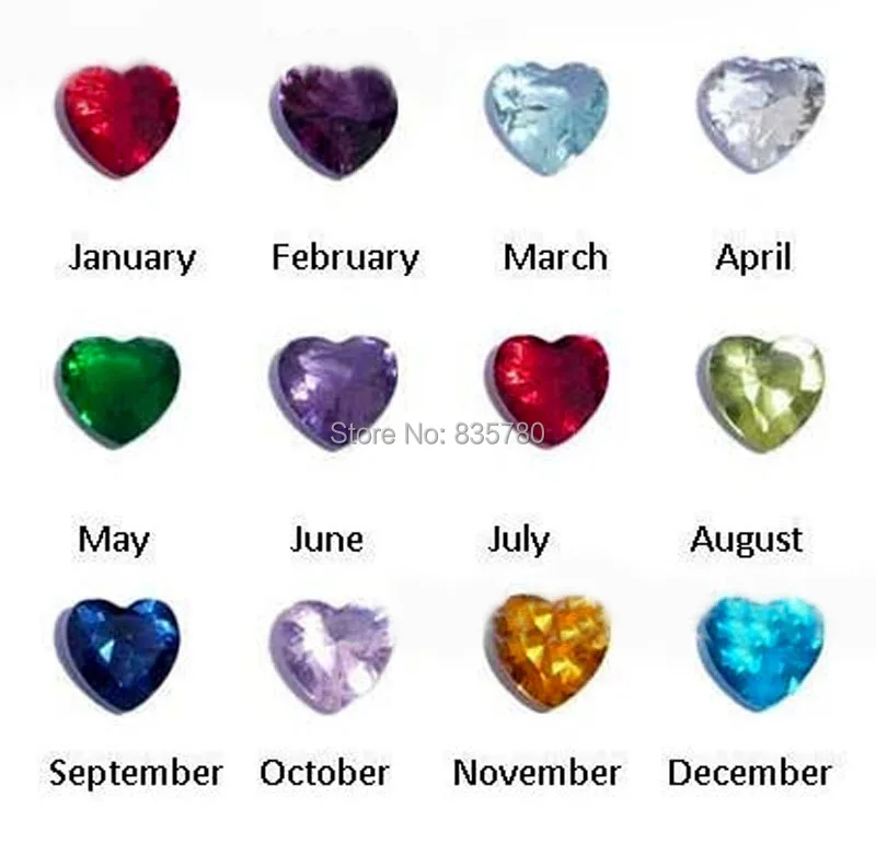 Бесплатная доставка! 120 шт микс Цвет камень талисман в форме сердца с плавающей